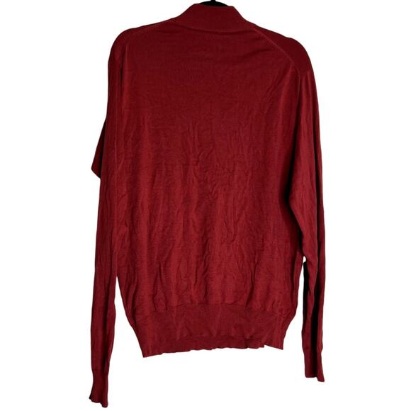 Cullen Sweater Top Shirt Men Medium Silk Blend Pullover NEW Preppy Dark Academia - Picture 2 of 10
